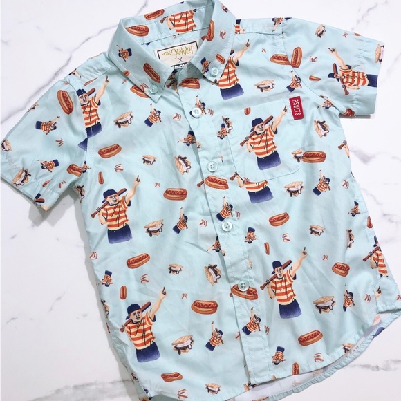 RSVLTS Other - Sandlot X RSVLTS Baseball baby button down shirt